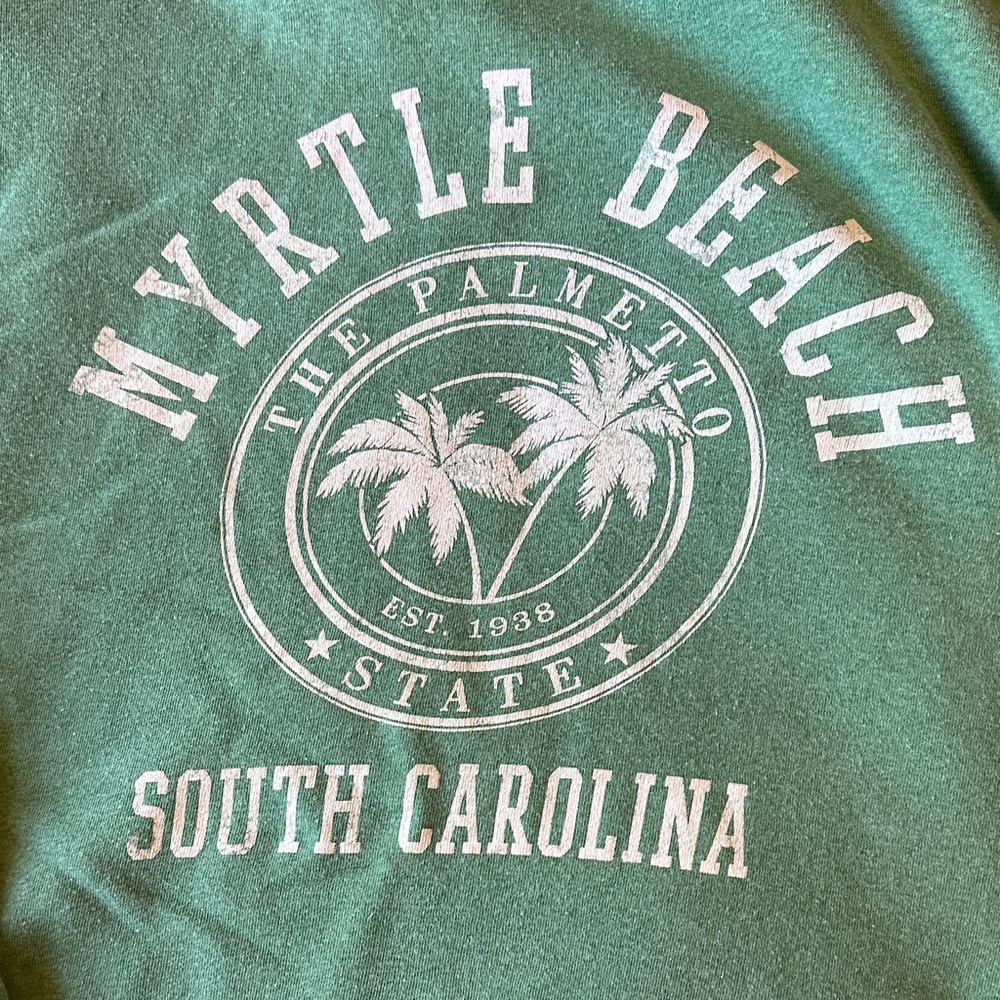 Myrtle Beach South Carolina Green Pullover Hoodie unisex - Picture 2 of 4